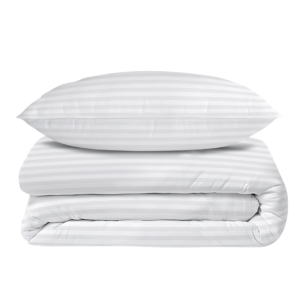 satin stripped plain bedsheet
